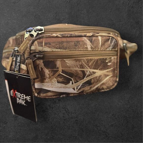 Extreme Pak JX Swamper Camo Camouflage Zippered Fanny Pack Waist Bag - Picture 2 of 3